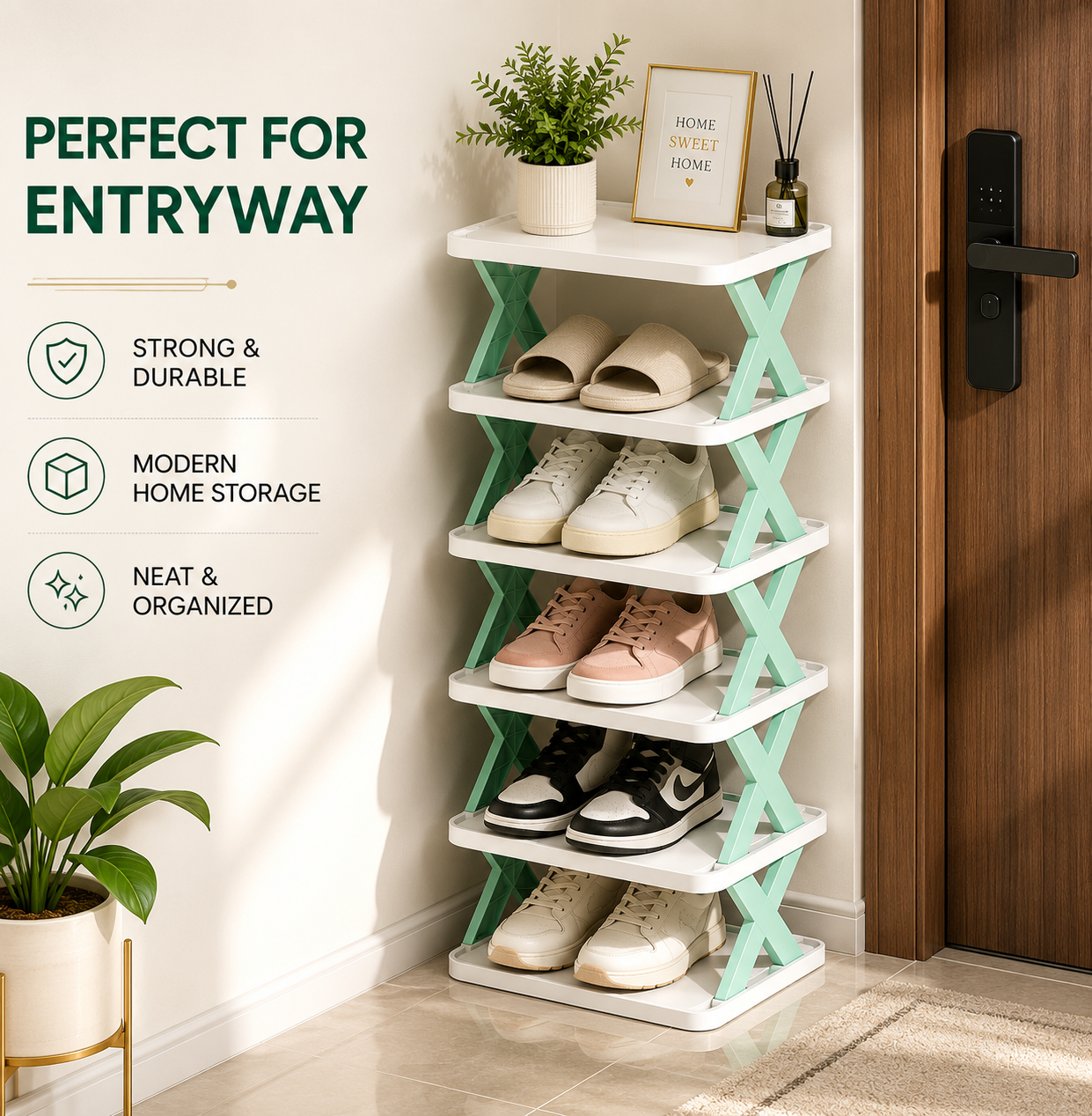 Foldable 6-Tier Shoe Rack |