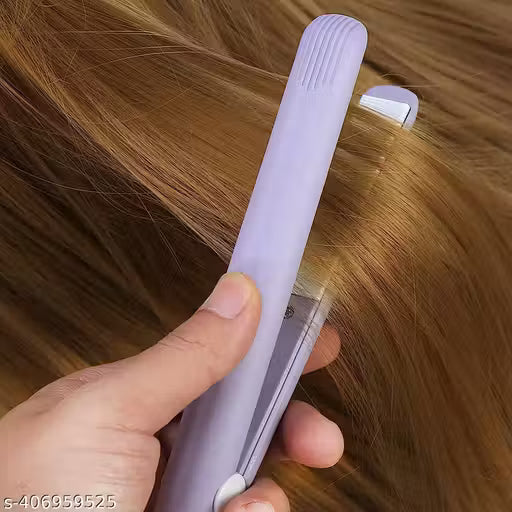 Mini Ceramic Hair Straightener | Portable Travel Hair Styling Iron